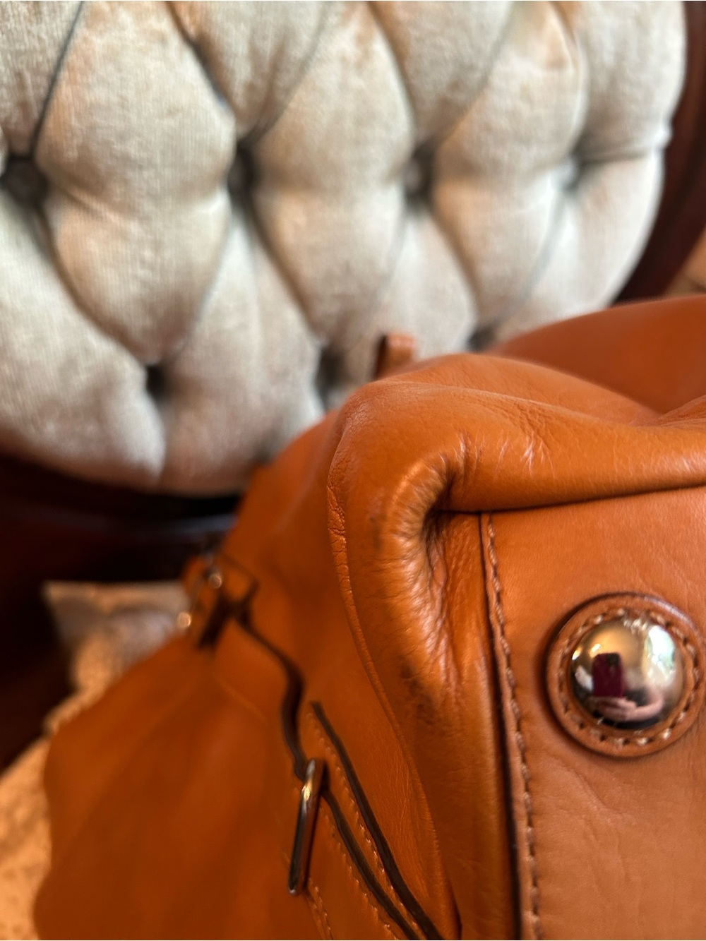 Coach  Madison Mia Caramel Leather Shoulder Bag with Silver Hardware - Picture 7 of 11